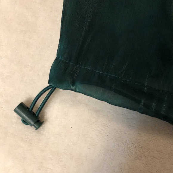 Zara shiny emerald green, transparent, disco style jacket with full sleeves - Picture 10 of 14